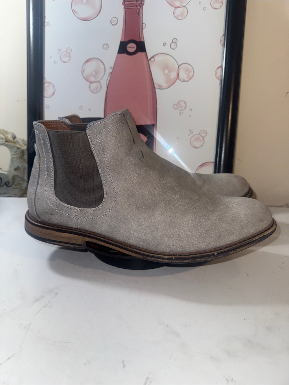 Steve Madden Men’s M-Greene Light Gray Chelsea Boot - Men’s Size 11